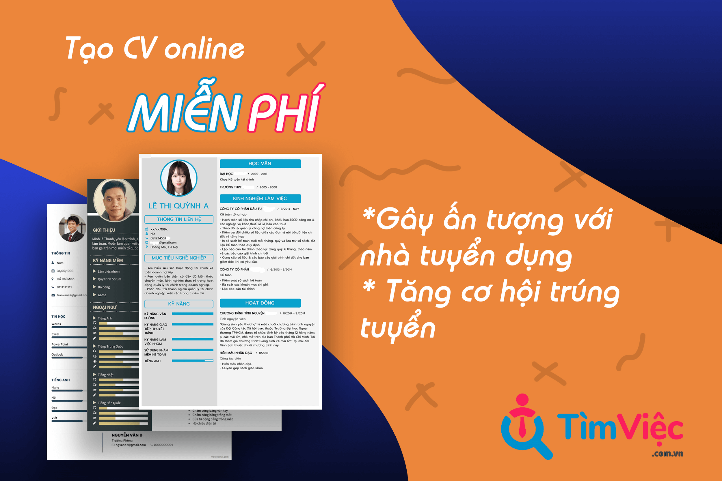Tạo cv online miễn phí