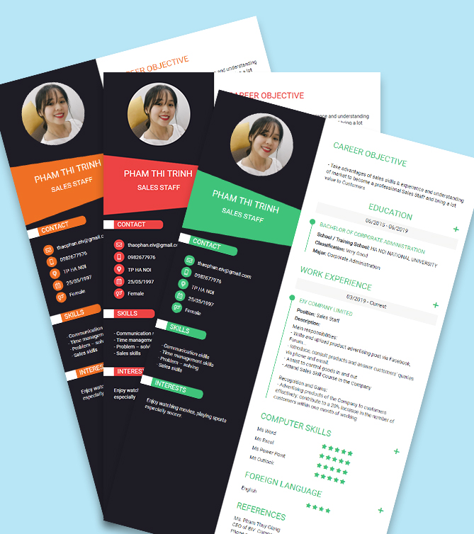 Mẫu CV tiếng Anh - Mẫu CV xin việc cao cấp - CV.timviec.com.vn