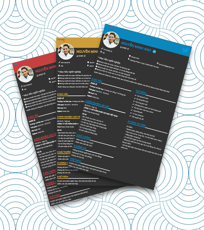 Mẫu CV xin việc ngành Dược sĩ Mẫu CV xin việc ngành Dược sĩ