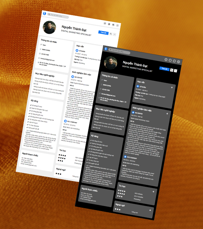 Mẫu CV Marketing Mẫu CV xin việc ngành Marketing