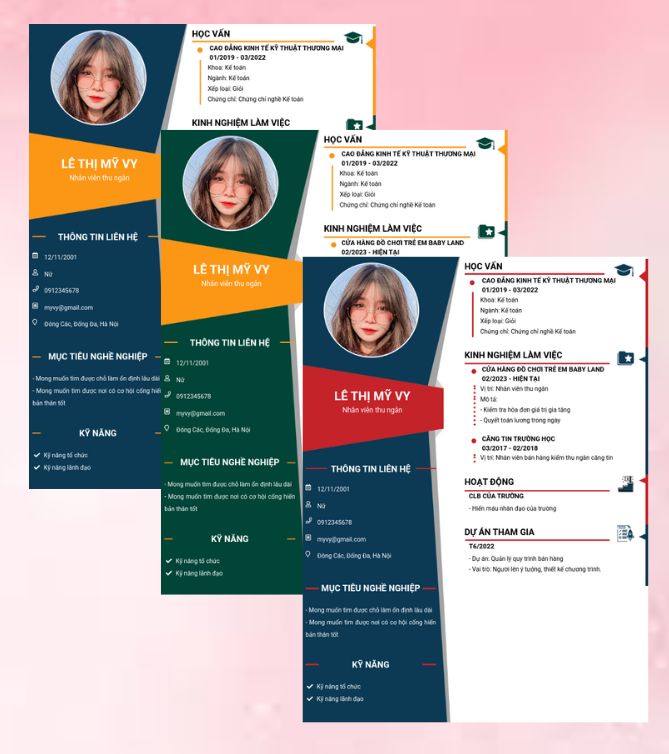 Mẫu CV thu ngân Mẫu CV thu ngân